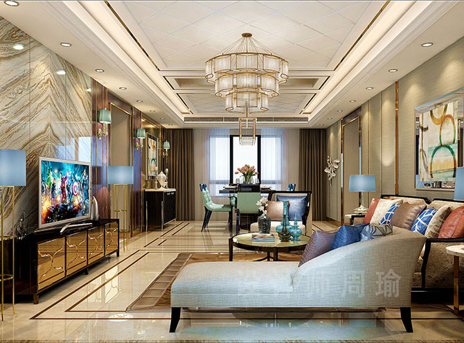 浪穴视频世纪江尚三室两厅168平装修设计效果欣赏
